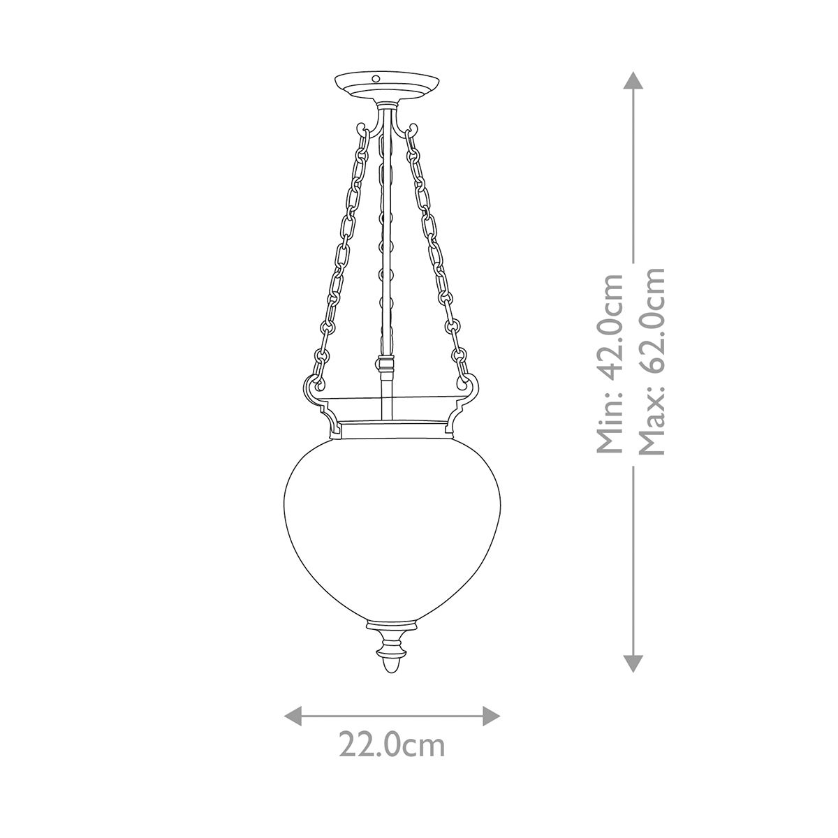 Finsbury Park 3 Light Small Pendant Old Bronze - FP-P-S-OLD-BRZ