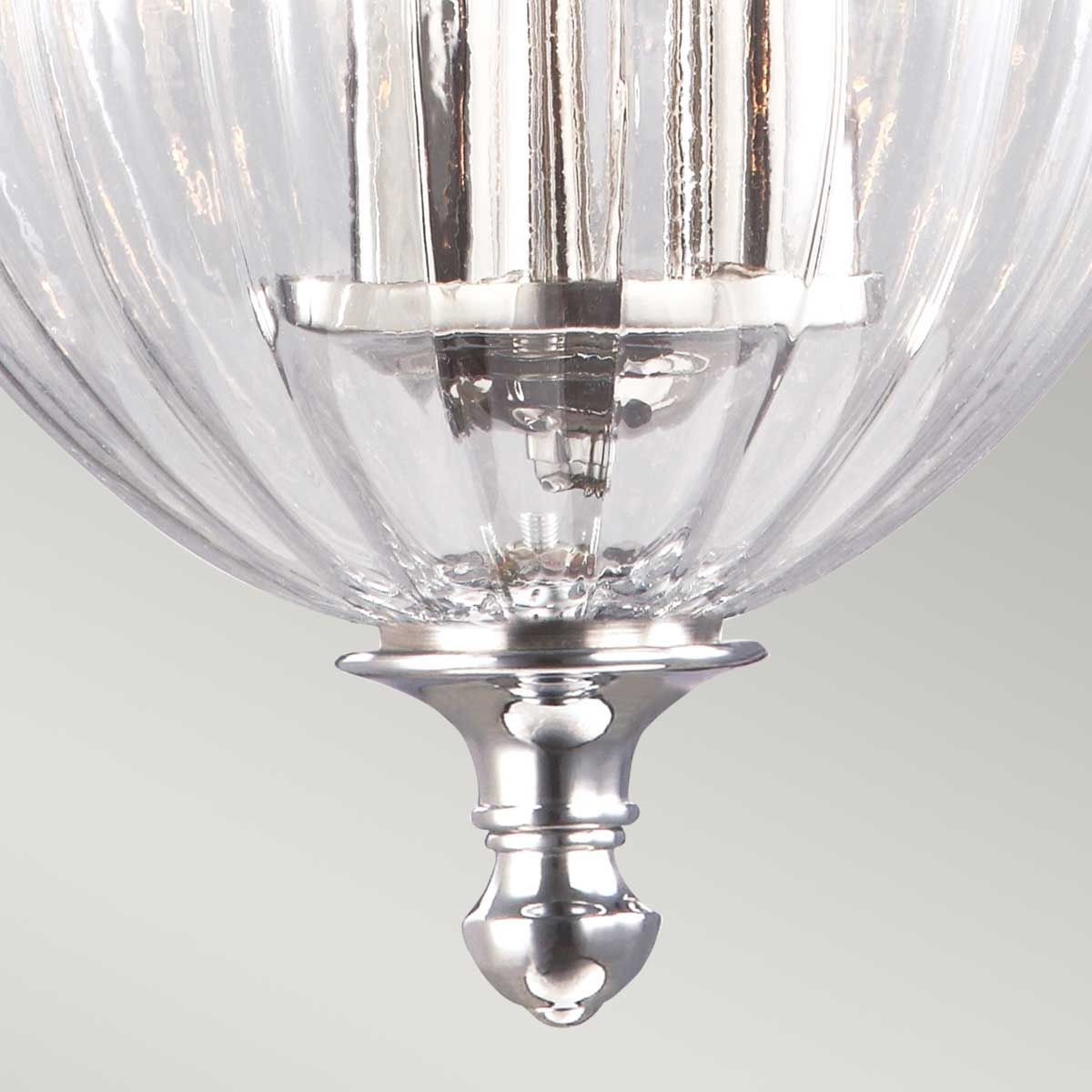 Finsbury Park 3 Light Small Pendant Polished Nickel - FP-P-S-POL-NCKL