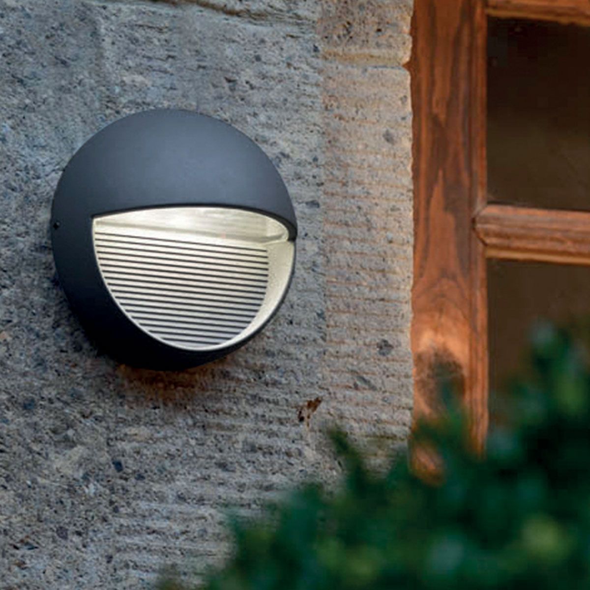 Freyr Round Wall Light Graphite - FREYR-R