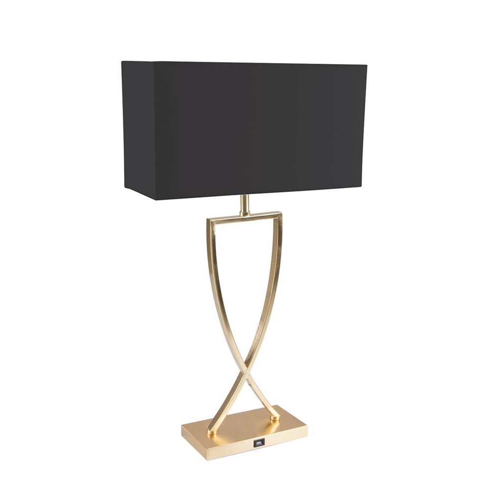 Giana Table Lamp Satin Brass - 22542