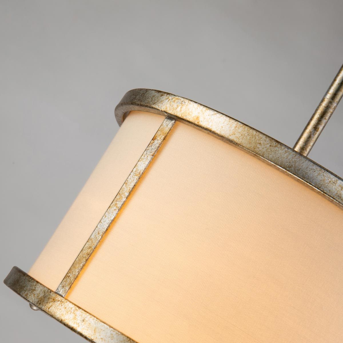 Lemuria 1 Light Mini Pendant Distressed Gold & Ivory Shade - GN-LEMURIA-MP