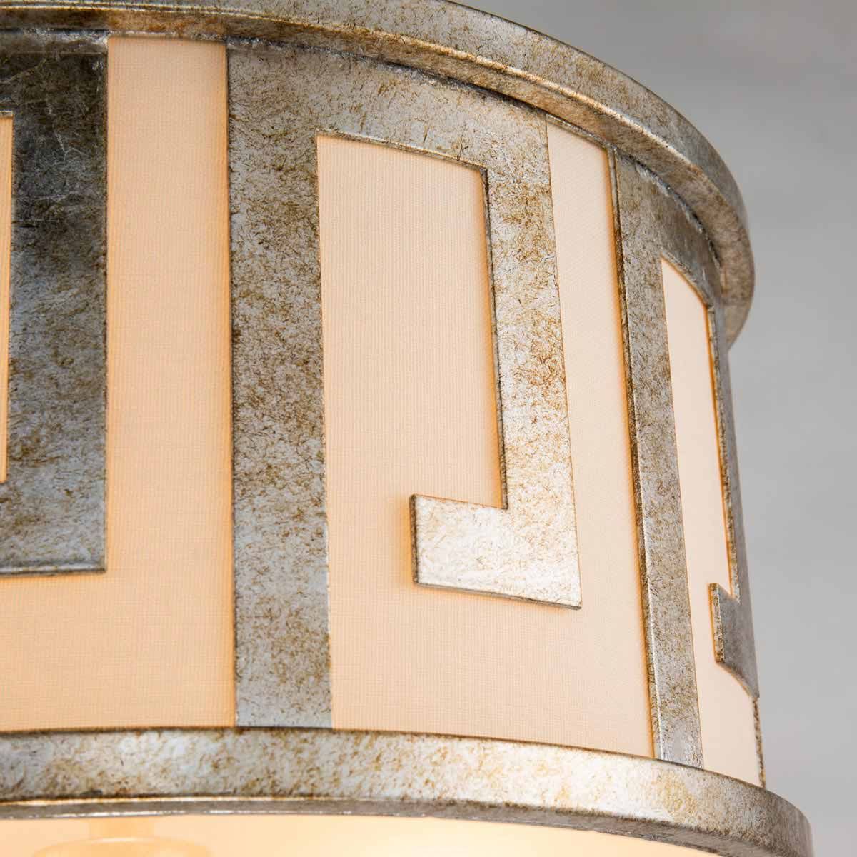 Lemuria 2 Light Medium Pendant Distressed Gold & Ivory Shade - GN-LEMURIA-P-M