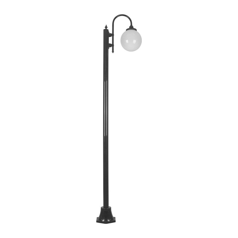 Lisbon Post Light Down Bracket H2280mm W250mm Black Aluminium - 15783