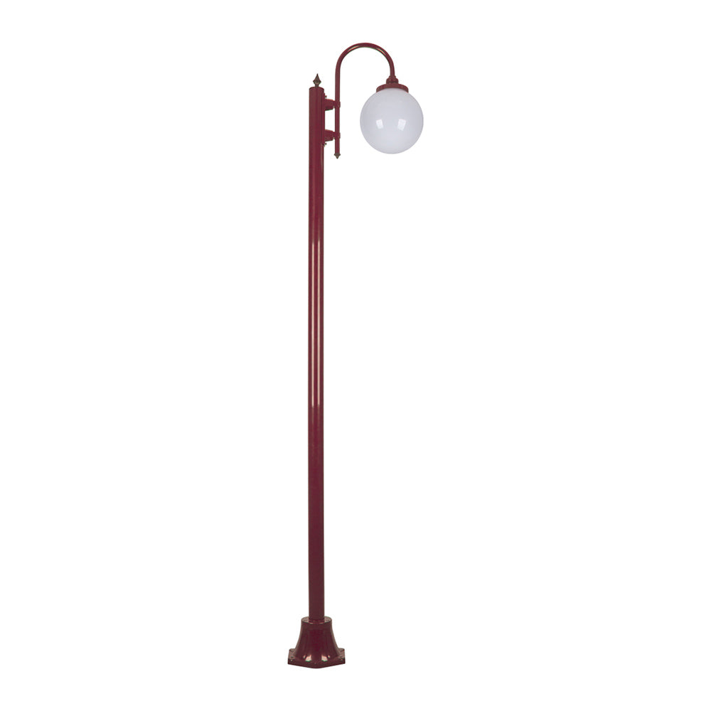 Lisbon Post Light Down Bracket H2280mm W250mm Burgundy Aluminium - 15784