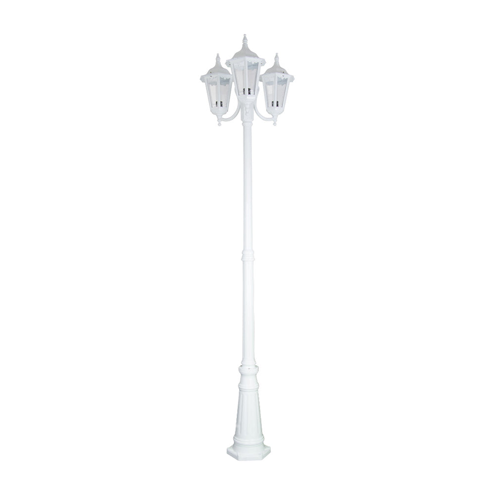 Buy Post Lights Australia Chester Post 3 Lights H2350mm White Aluminium - 15061