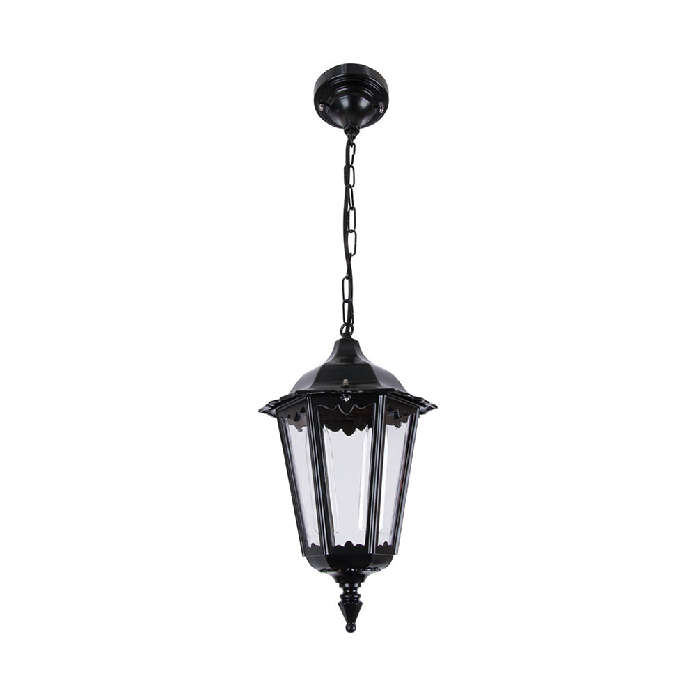 Chester Outdoor Pendant Light Black Aluminium - 14967