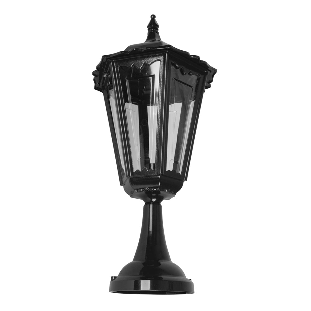 Buy Pillar & Pedestal Lights Australia Chester Pillar Light H660mm Black Aluminium - 15075