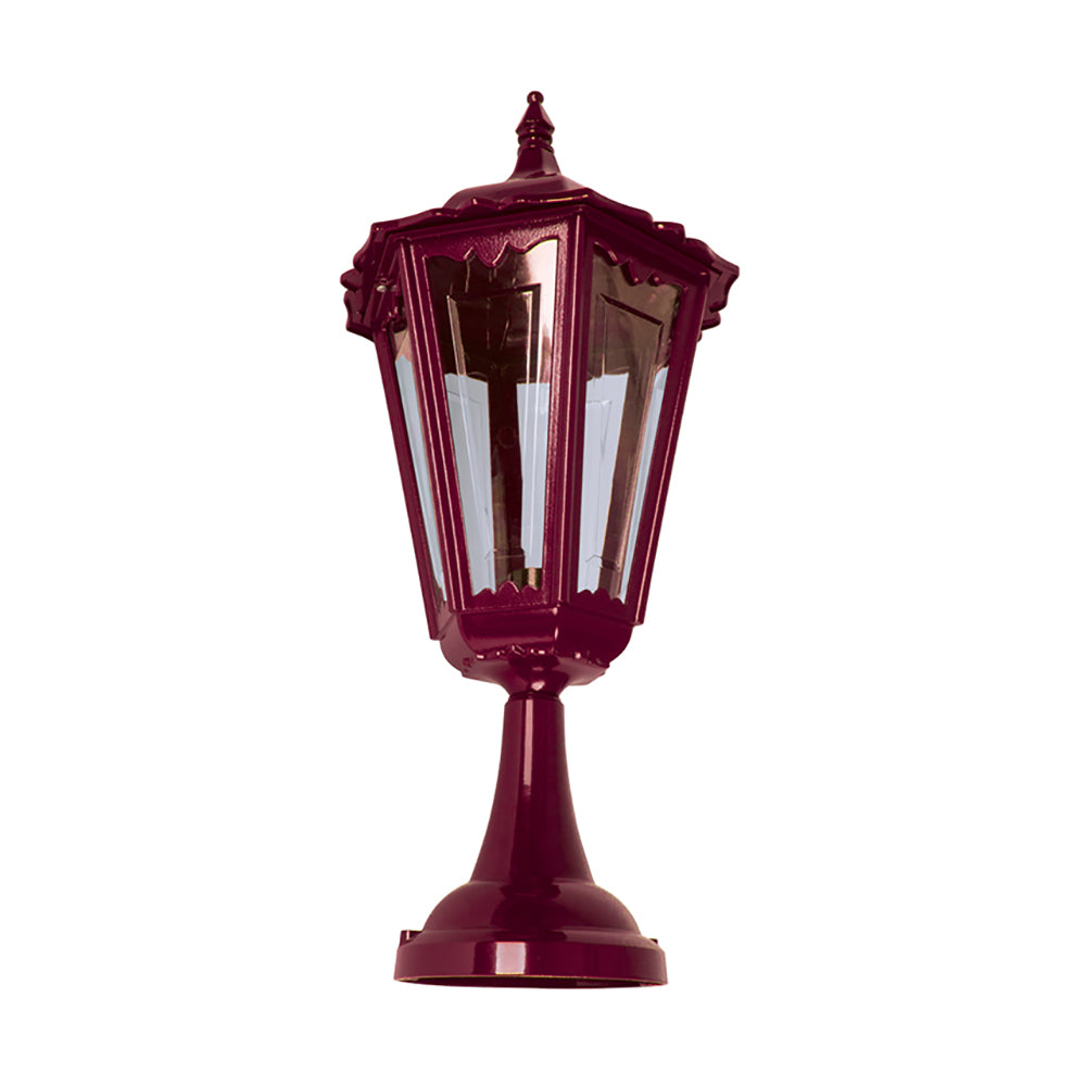 Buy Pillar & Pedestal Lights Australia Chester Pillar Light H660mm Burgundy Aluminium - 15076