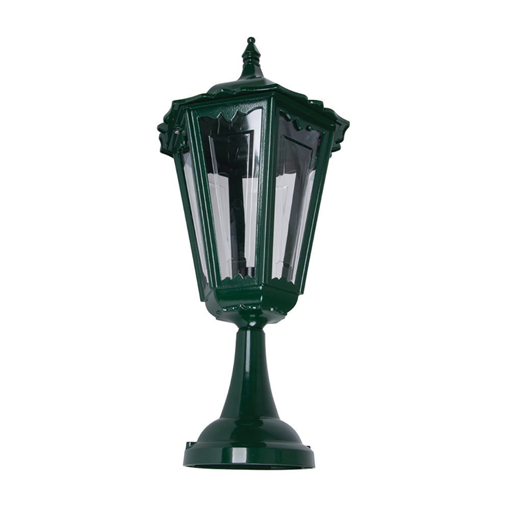 Buy Pillar & Pedestal Lights Australia Chester Pillar Light H660mm Green Aluminium - 15077