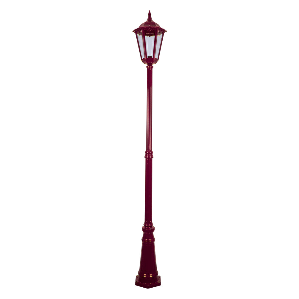 Buy Post Lights Australia Chester Post Light H2400mm Burgundy Aluminium - 15094