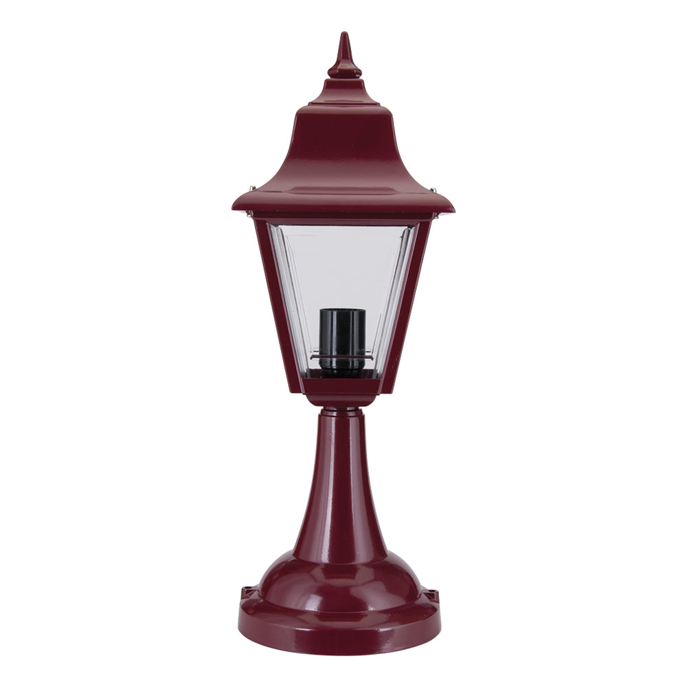 Buy Pillar & Pedestal Lights Australia Paris Pillar Pedestal H500mm Burgundy Aluminium - 15130