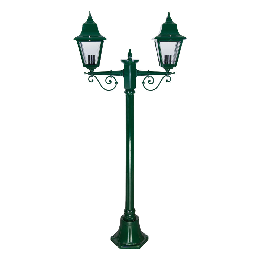 Buy Post Lights Australia Paris Post 2 Lights H1380 Green Aluminium - 15143