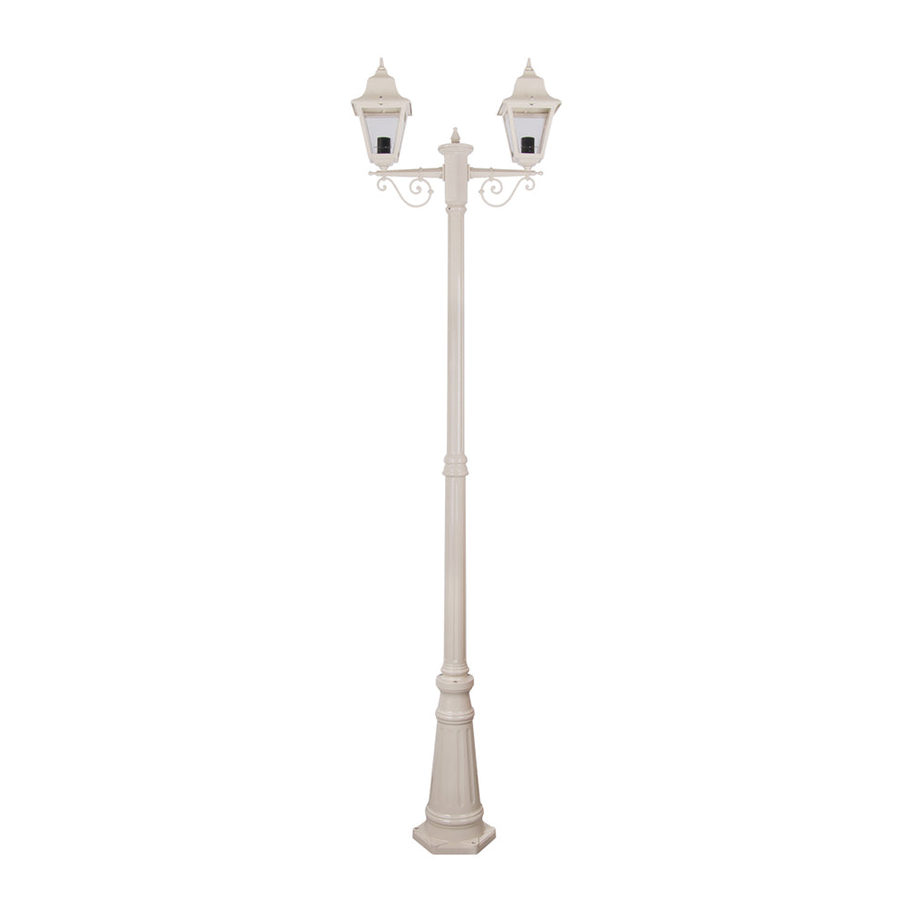 Buy Post Lights Australia Paris Post 2 Lights H2370mm Beige Aluminium - 15164