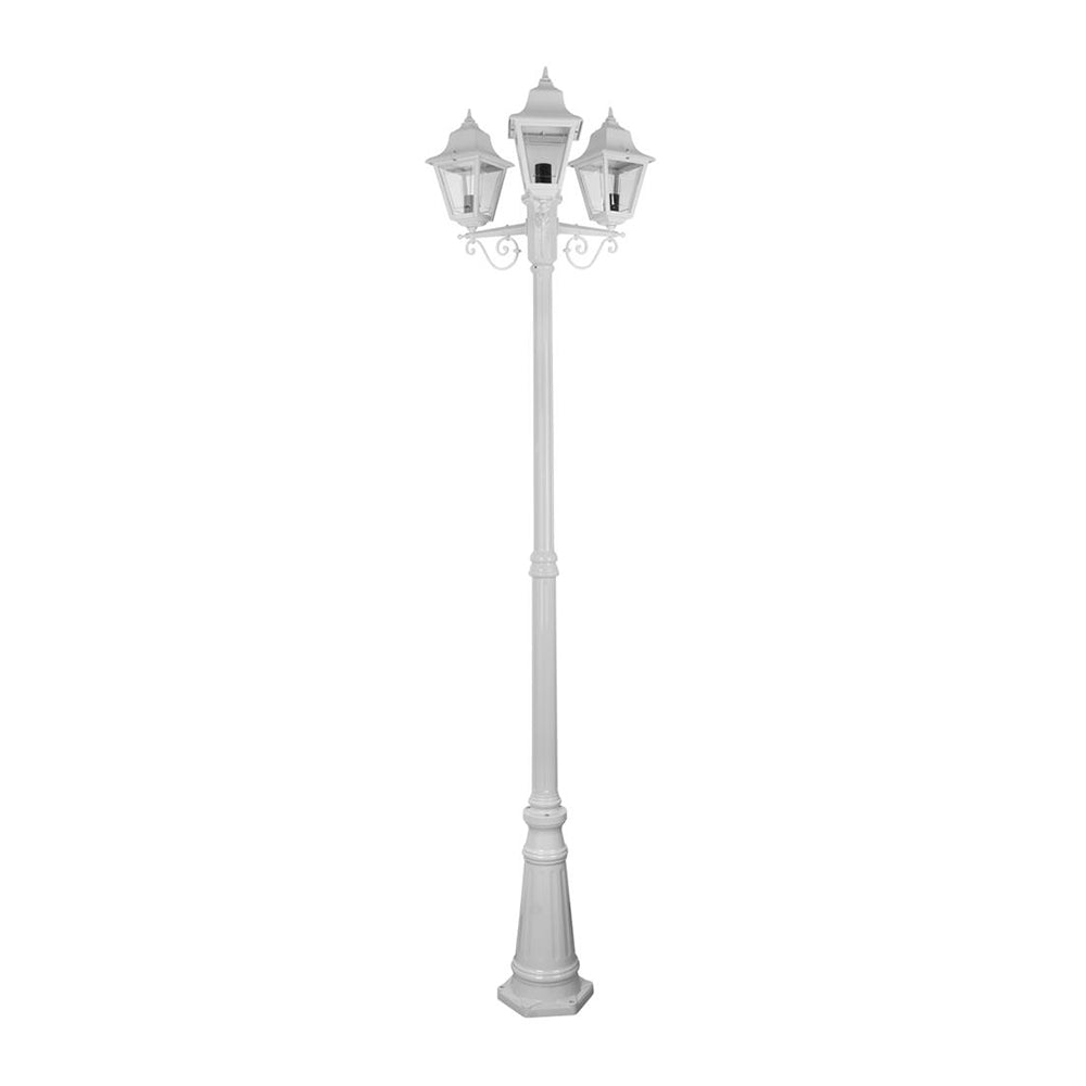 Buy Post Lights Australia Paris Post 3 Lights H2370mm White Aluminium - 15175