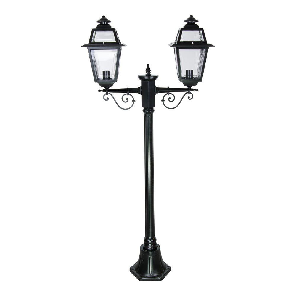 Buy Post Lights Australia Avignon Post 2 Lights H1410mm Black Aluminium - 15219