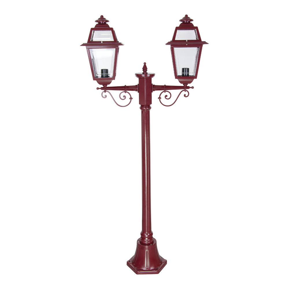 Buy Post Lights Australia Avignon Post 2 Lights H1410mm Burgundy Aluminium - 15220