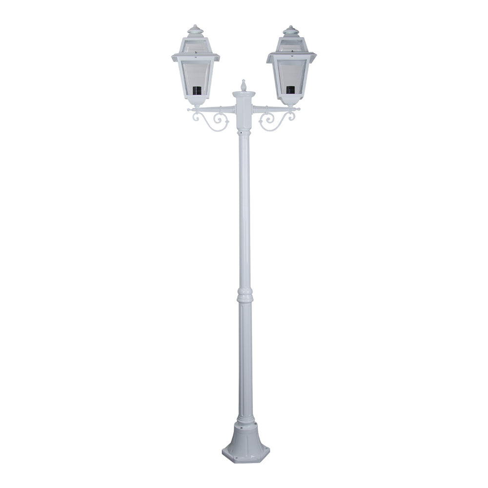 Avignon Post 2 Lights H2040mm White Aluminium - 15235