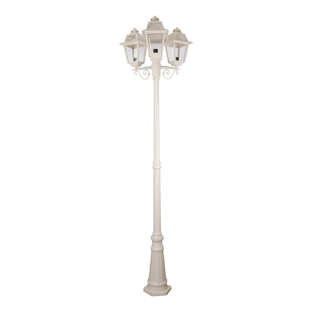 Avignon Post 3 Lights H2420mm Beige Aluminium - 15248