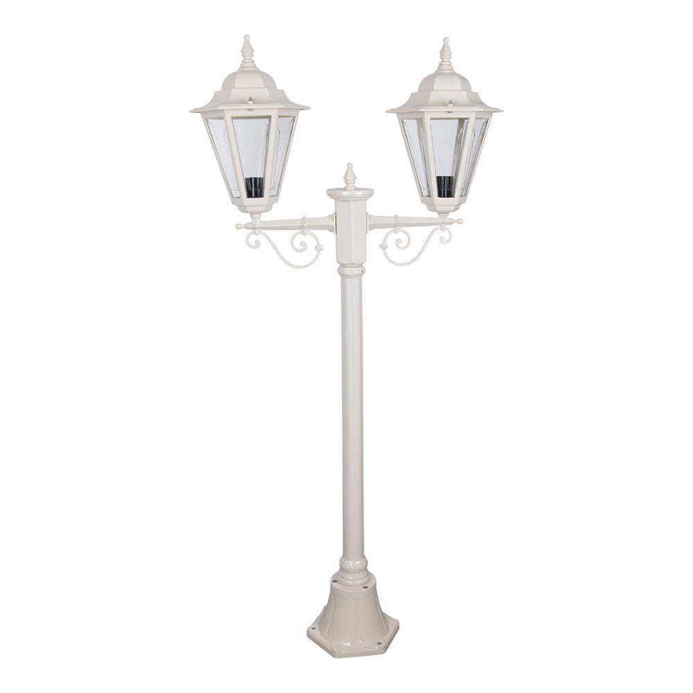 Turin Post 2 Lights H1440mm Beige Aluminium - 15440