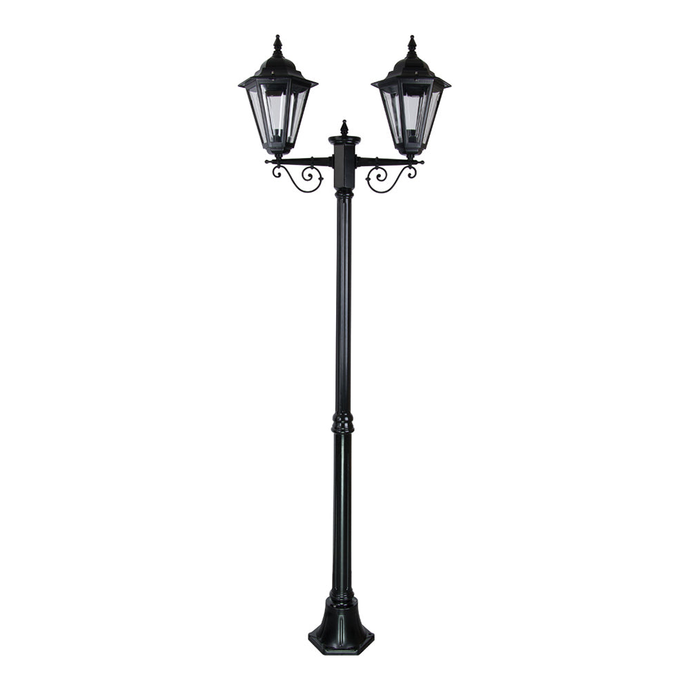 Buy Post Lights Australia Turin Post 2 Light H2090mm Black Aluminium - 15453