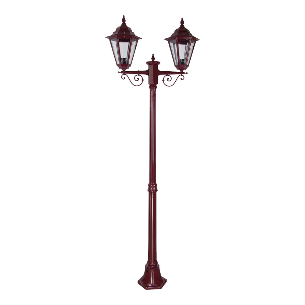 Buy Post Lights Australia Turin Post 2 Light H2090mm Burgundy Aluminium - 15454