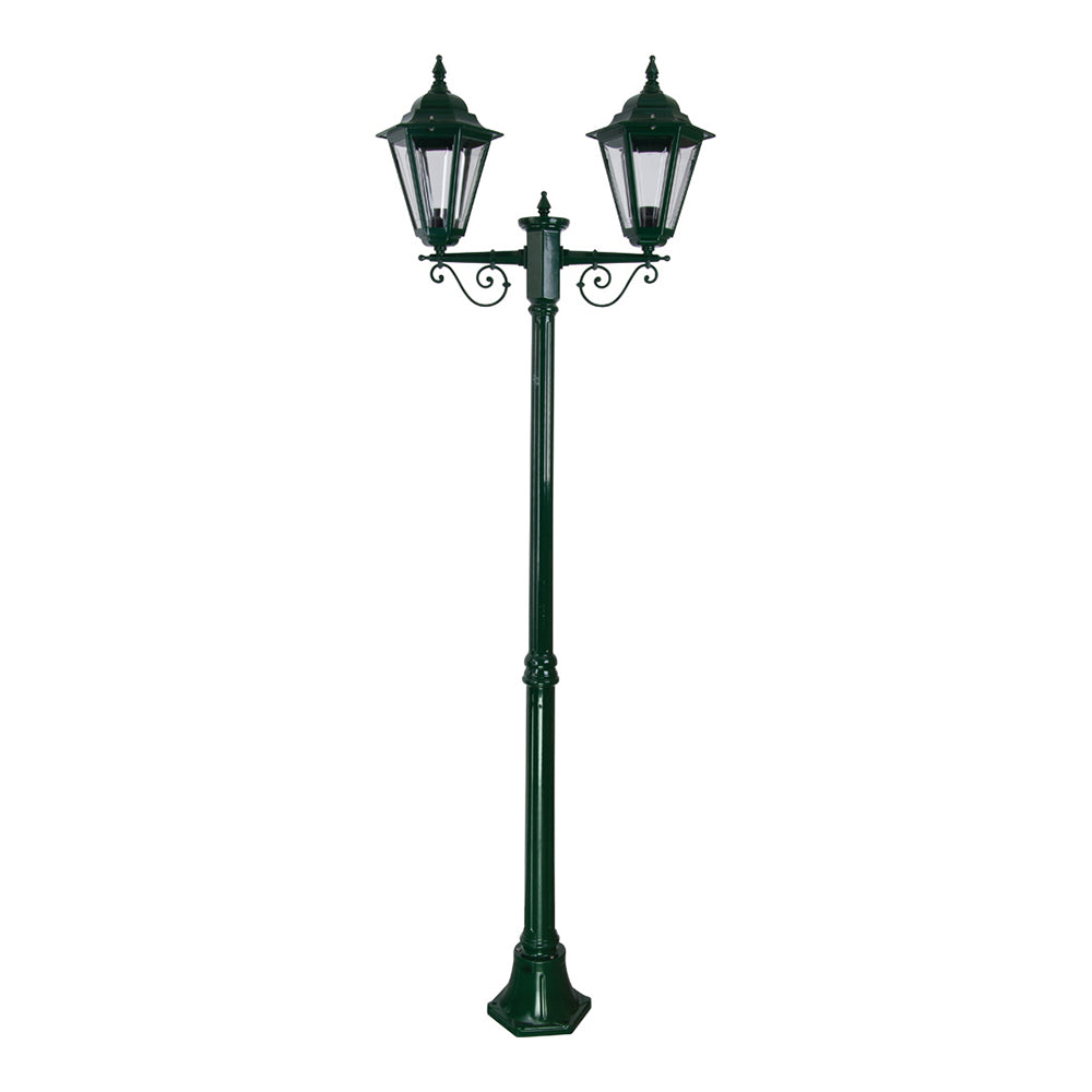 Buy Post Lights Australia Turin Post 2 Light H2090mm Green Aluminium - 15455