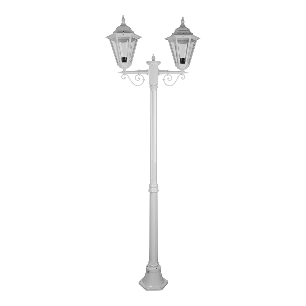 Buy Post Lights Australia Turin Post 2 Light H2090mm White Aluminium - 15457