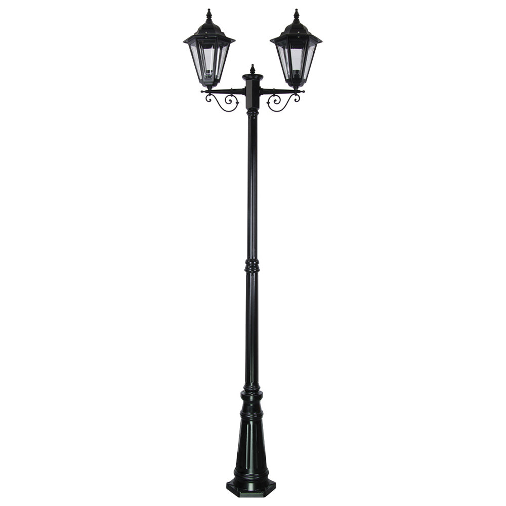 Buy Post Lights Australia Turin Post 2 Lights H2240mm Black Aluminium - 15465