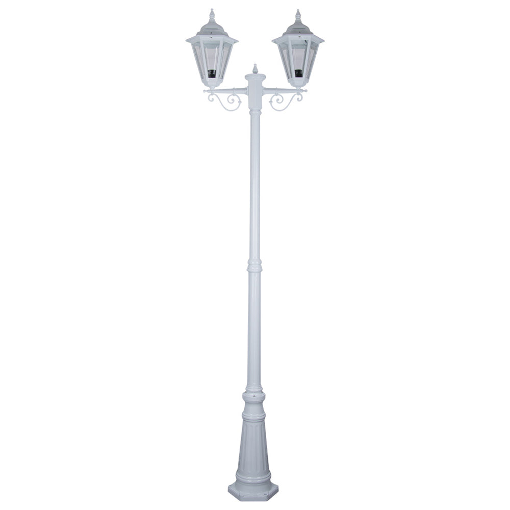 Turin Post 2 Lights H2240mm White Aluminium - 15469