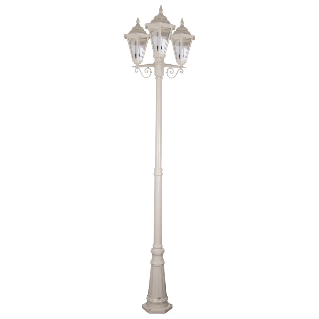 Turin Post 3 Lights H2240mm Beige Aluminium - 15470