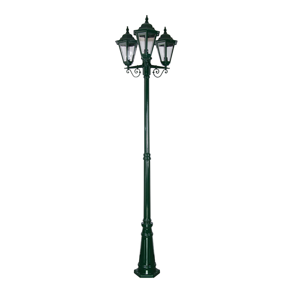 Buy Post Lights Australia Turin Post 3 Lights H2240mm Green Aluminium - 15473