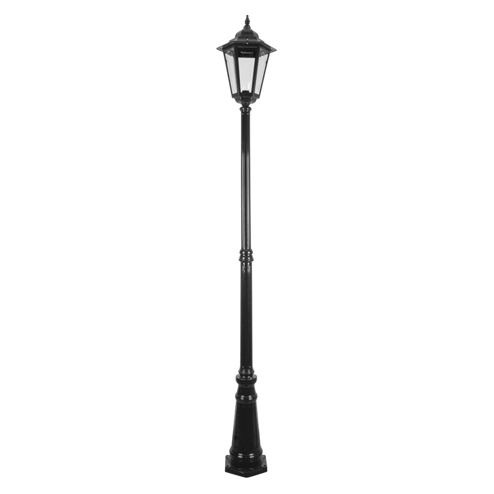 Buy Post Lights Australia Turin Post Light H2400mm Black Aluminium - 15513