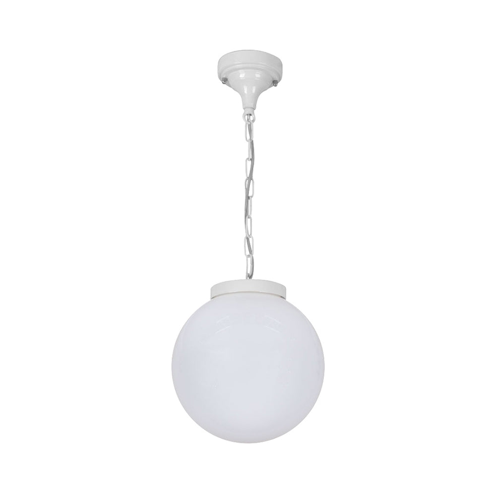 Siena Outdoor Pendant Light W250mm White Aluminium - 15559