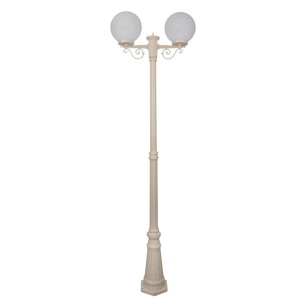 Buy Post Lights Australia Siena Post 2 Lights H2350mm W250mm Beige Aluminium - 15614