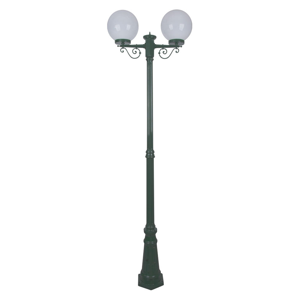 Buy Post Lights Australia Siena Post 2 Lights H2350mm W250mm Green Aluminium - 15617