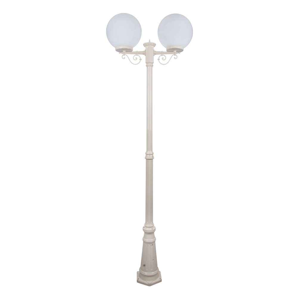 Buy Post Lights Australia Siena Post 2 Lights H2350mm W300mm Beige Aluminium - 15620