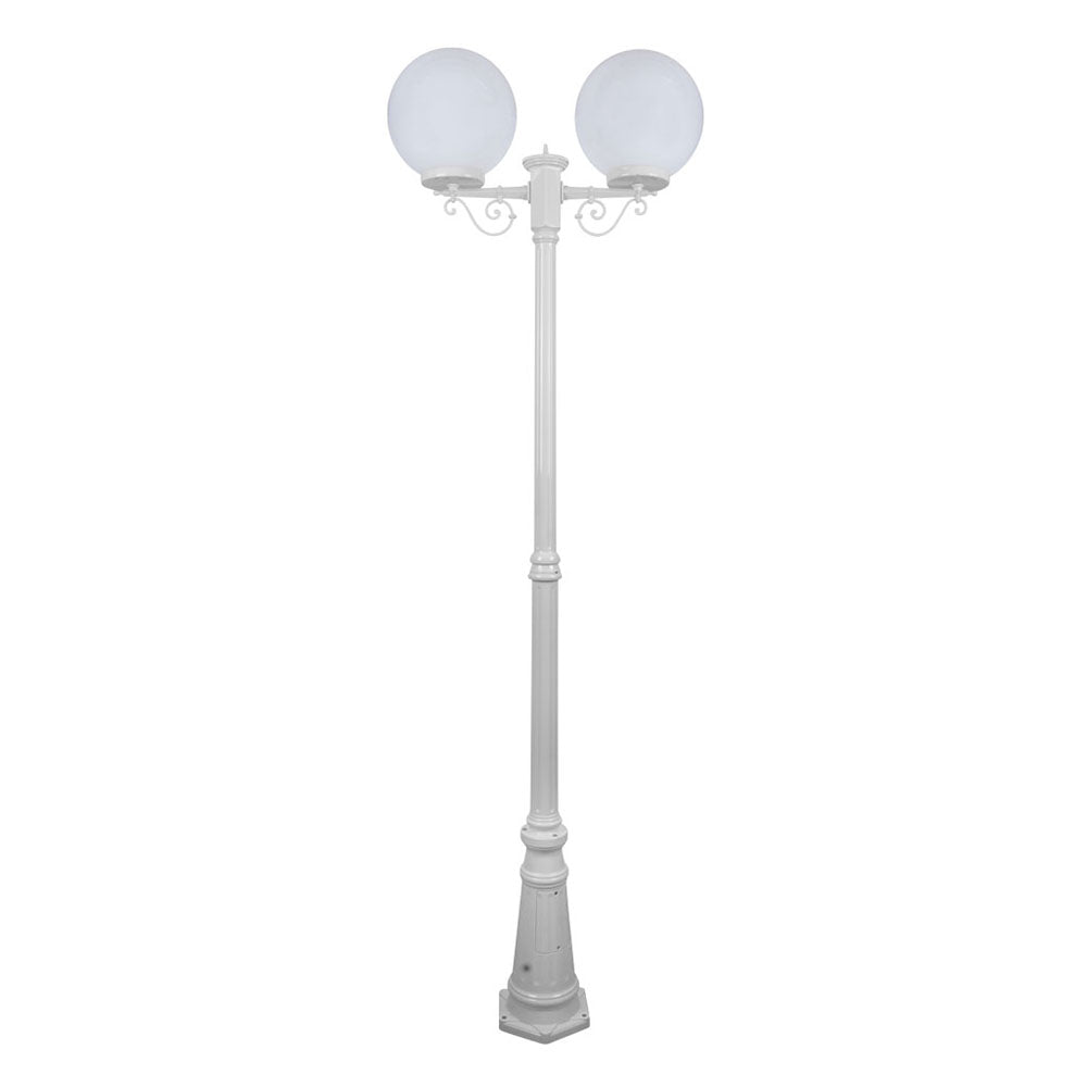 Buy Post Lights Australia Siena Post 2 Lights H2350mm W300mm White Aluminium - 15625