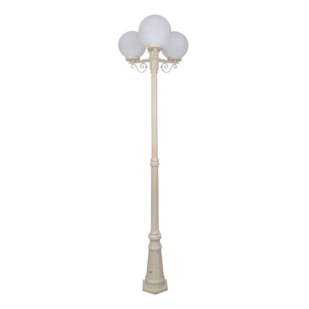 Buy Post Lights Australia Siena Post 3 Lights H2300mm W250mm Beige Aluminium - 15626