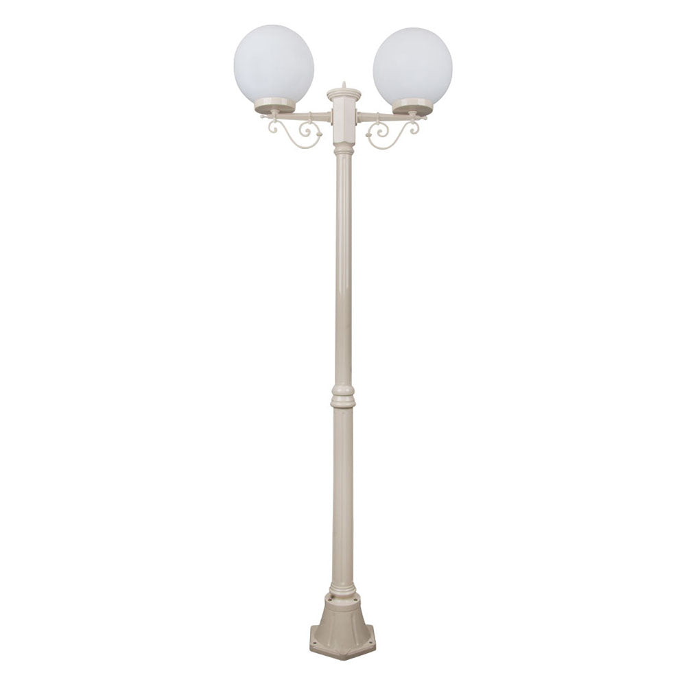 Buy Post Lights Australia Siena Post 2 Lights H2000mm W250mm Beige Aluminium - 15650