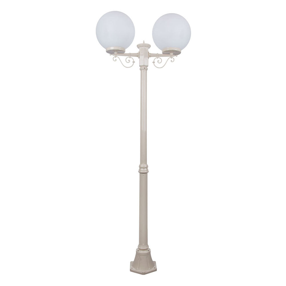 Buy Post Lights Australia Siena Post 2 Lights H2050mm W300mm Beige Aluminium - 15656