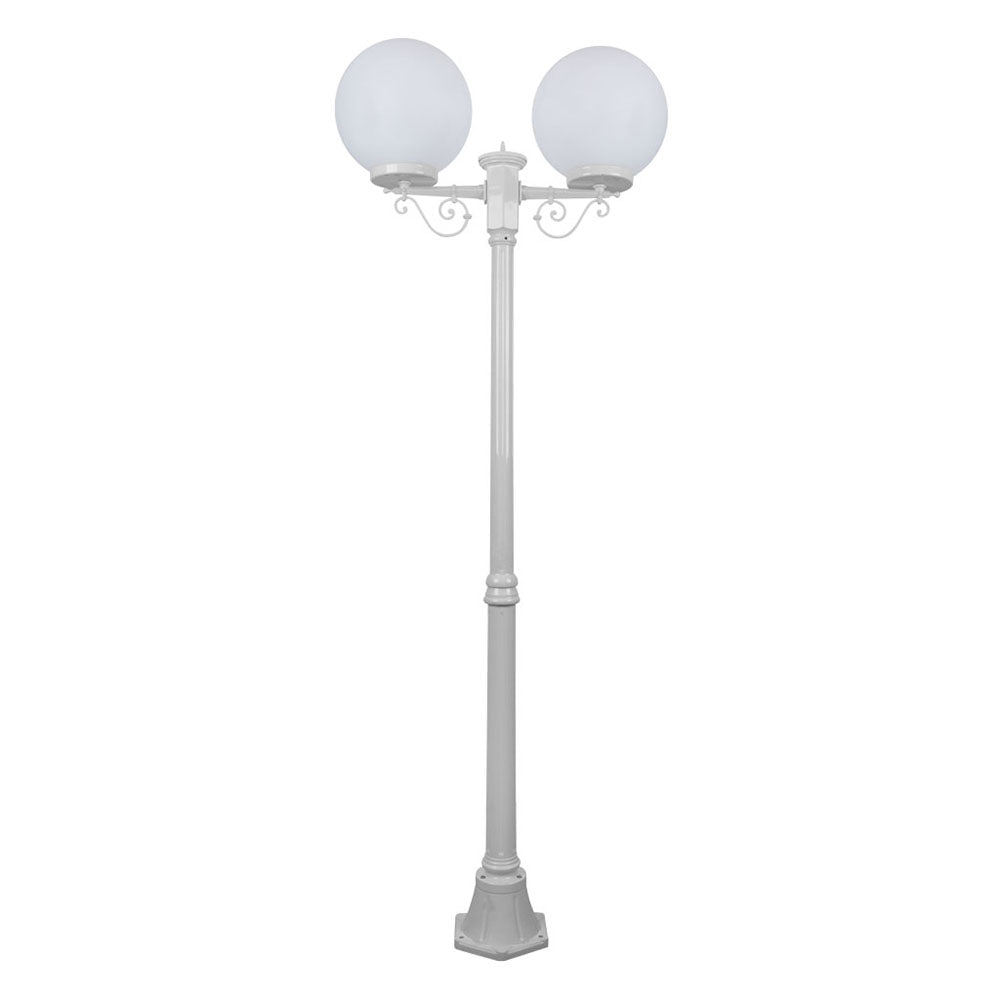 Buy Post Lights Australia Siena Post 2 Lights H2050mm W300mm White Aluminium - 15661