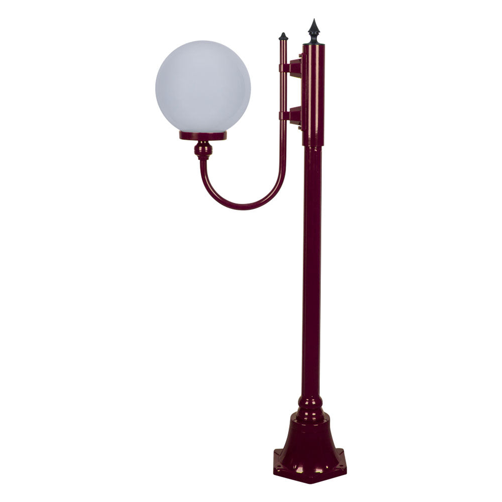 Buy Post Lights Australia Lisbon Post Light Up Bracket H1260mm W250mm Burgundy Aluminium - 15676