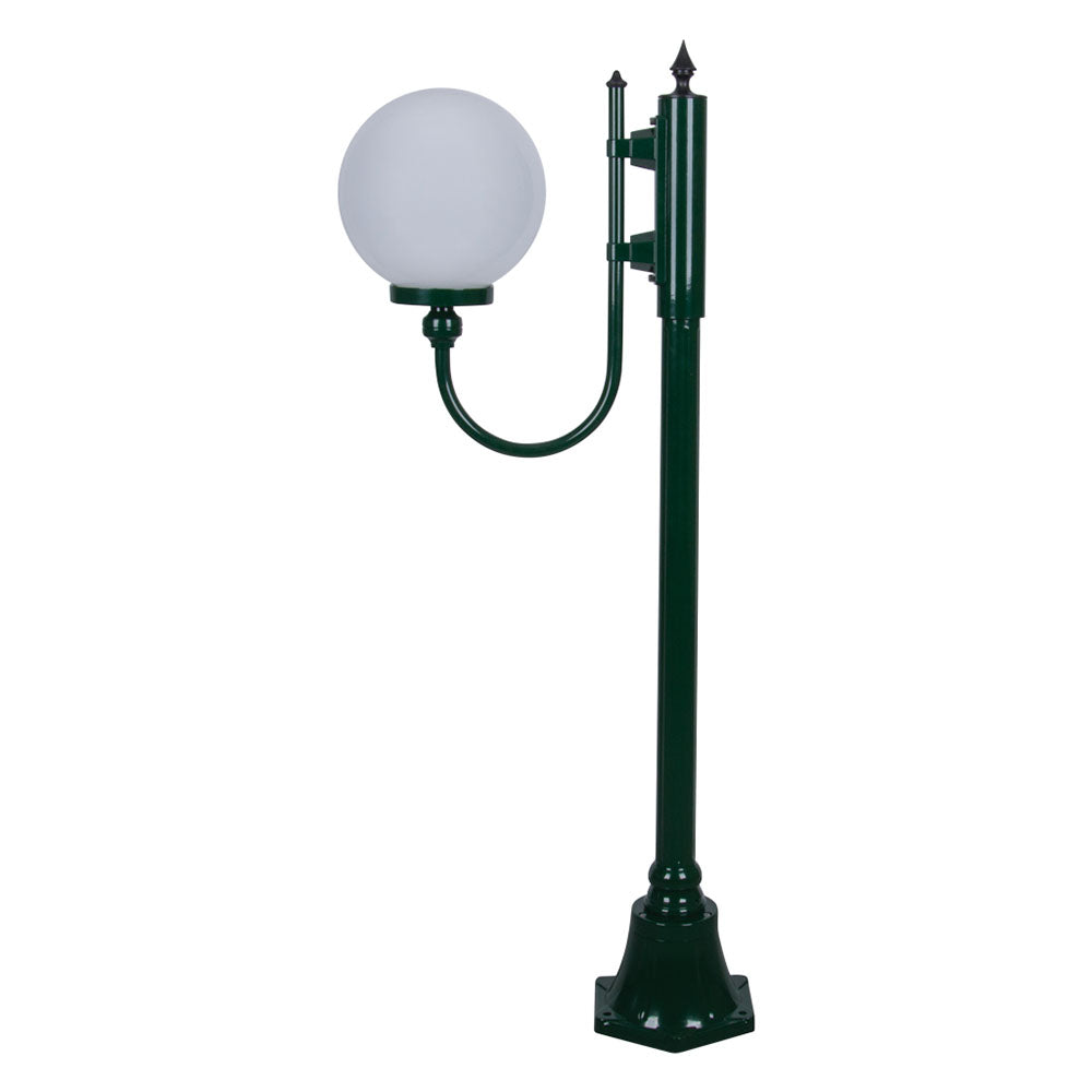 Buy Post Lights Australia Lisbon Post Light Up Bracket H1260mm W250mm Green Aluminium - 15677