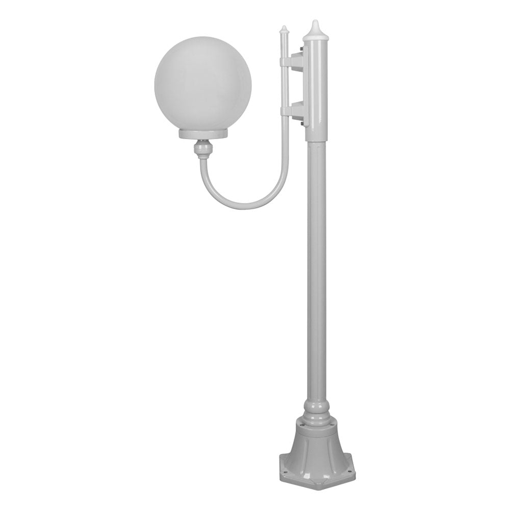 Buy Post Lights Australia Lisbon Post Light Up Bracket H1260mm W250mm White Aluminium - 15679