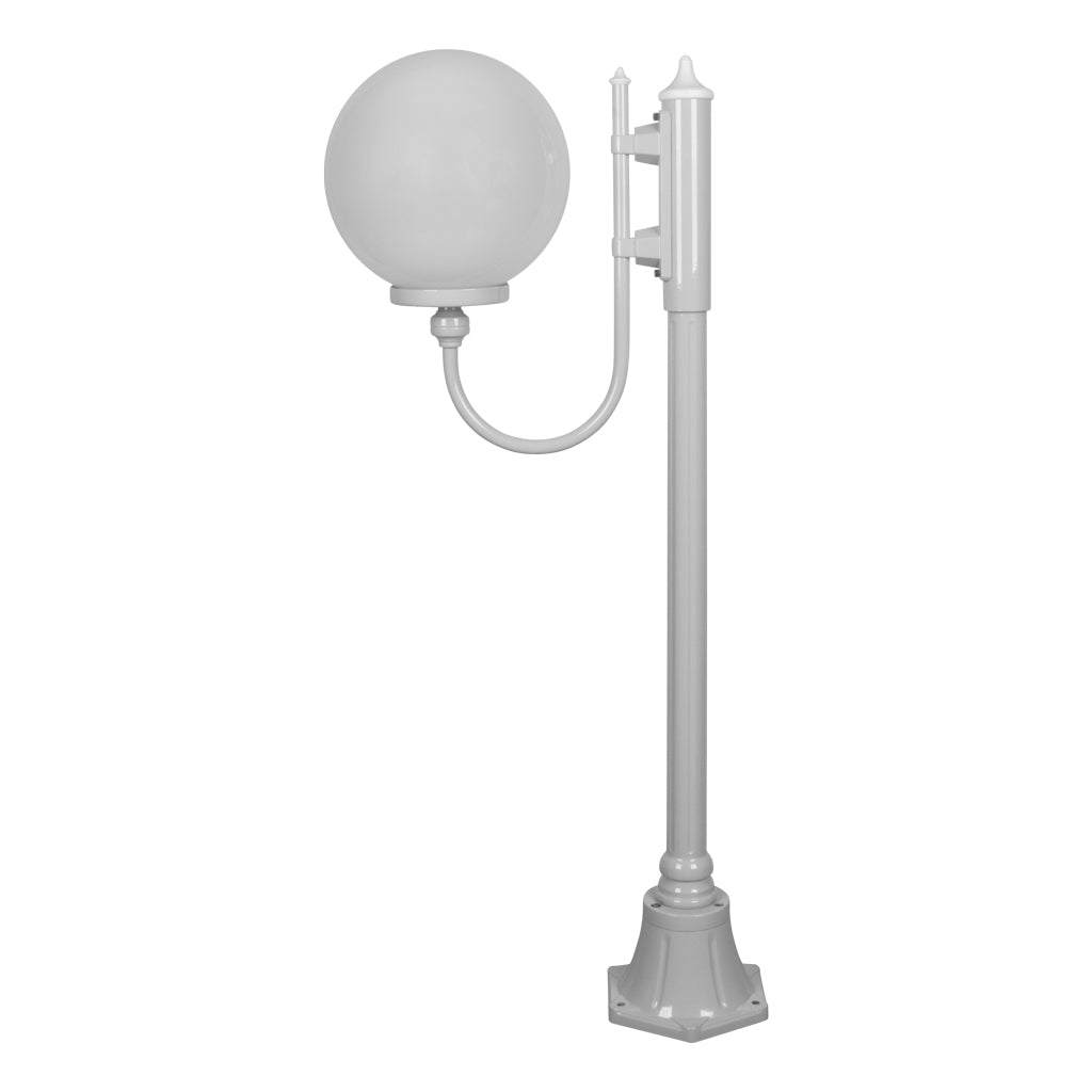 Lisbon Post Light Up Bracket H1260mm W300mm White Aluminium - 15685