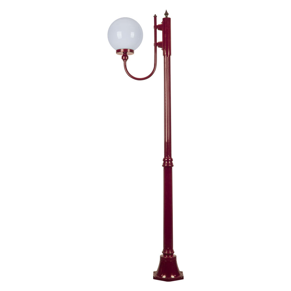 Buy Post Lights Australia Lisbon Post Light Up Bracket H1890mm W250mm Burgundy Aluminium - 15700