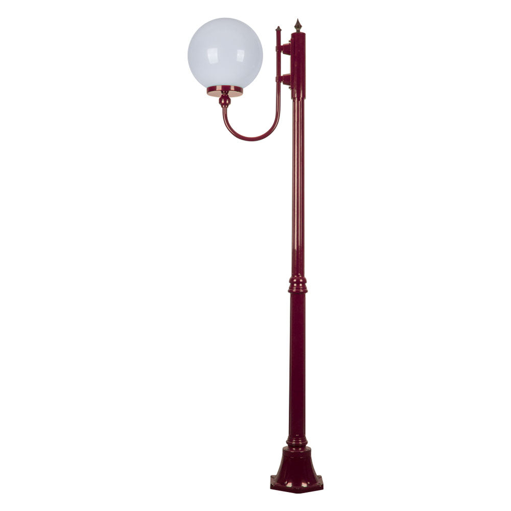 Buy Post Lights Australia Lisbon Post Light Up Bracket H1890mm W300mm Burgundy Aluminium - 15706