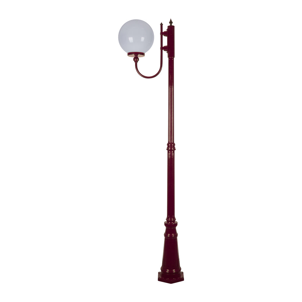 Buy Post Lights Australia Lisbon Post Light Up Bracket H2250mm W300mm Burgundy Aluminium - 15730