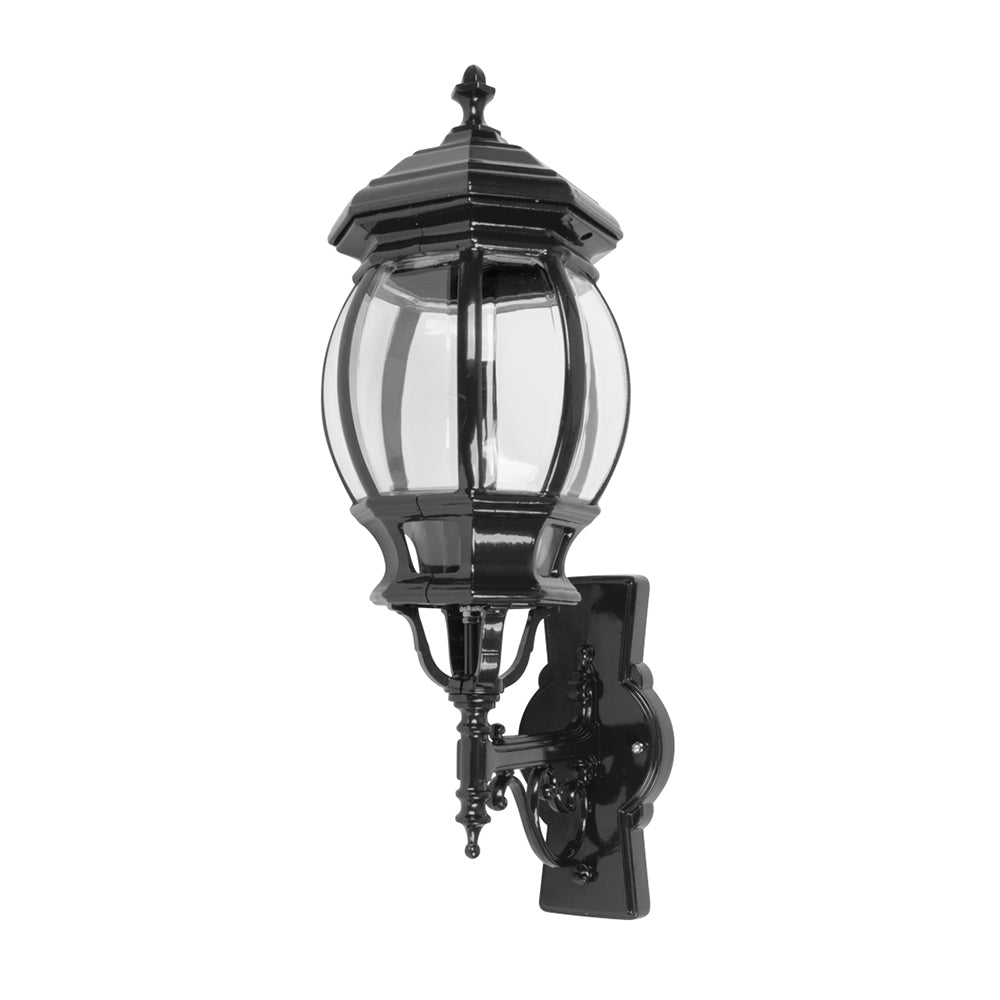 Vienna Wall Sconce Up Bracket H625mm Black Aluminium - 15987