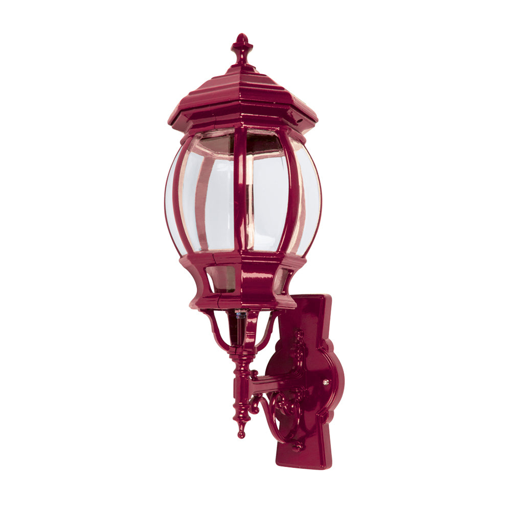 Vienna Wall Sconce Up Bracket H625mm Burgundy Aluminium - 15988